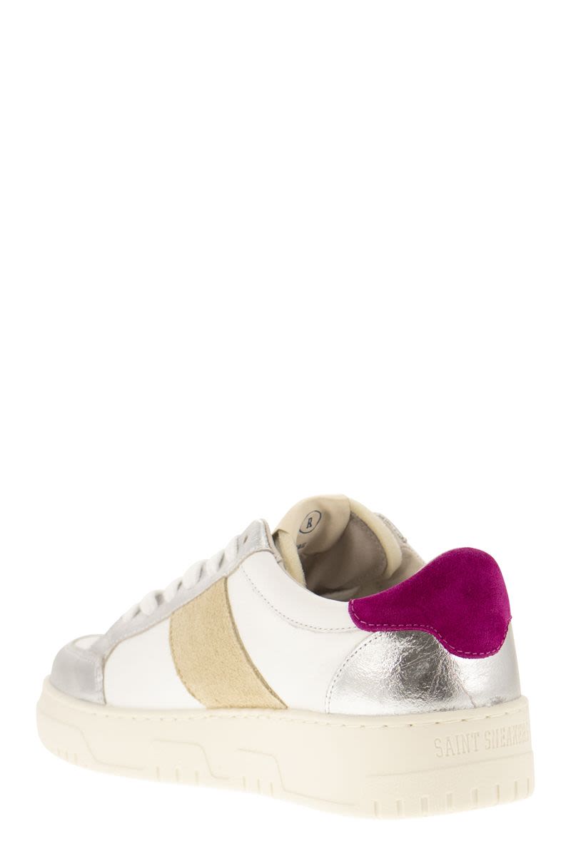 SAIL - Leather and suede trainers - VOGUERINI