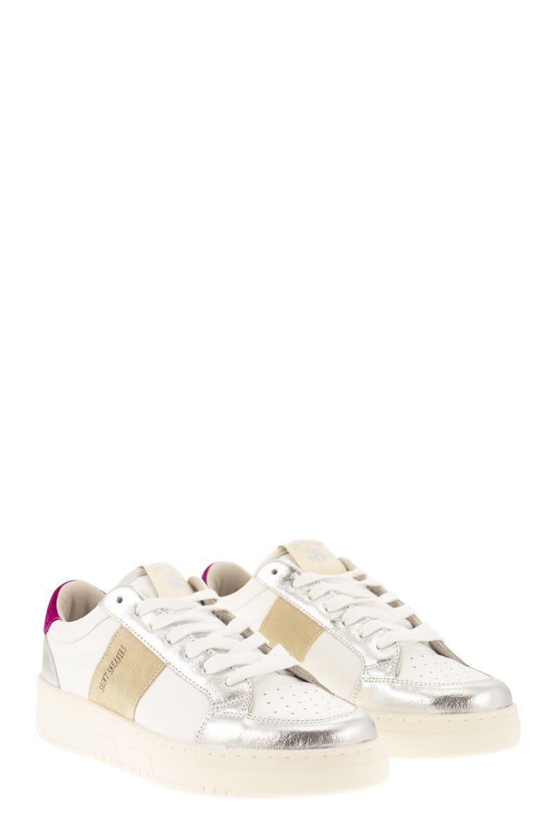 SAIL - Leather and suede trainers - VOGUERINI