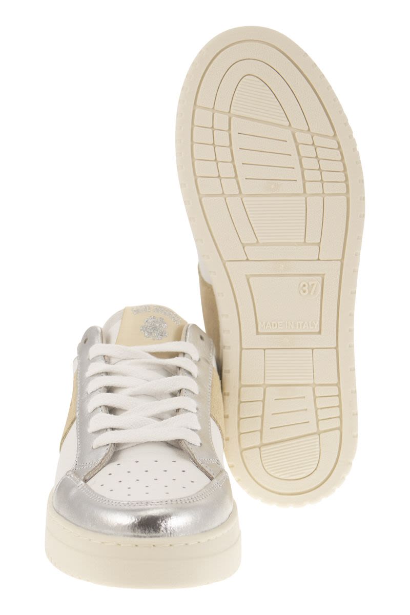 SAIL - Leather and suede trainers - VOGUERINI