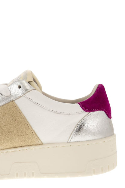 SAIL - Leather and suede trainers - VOGUERINI