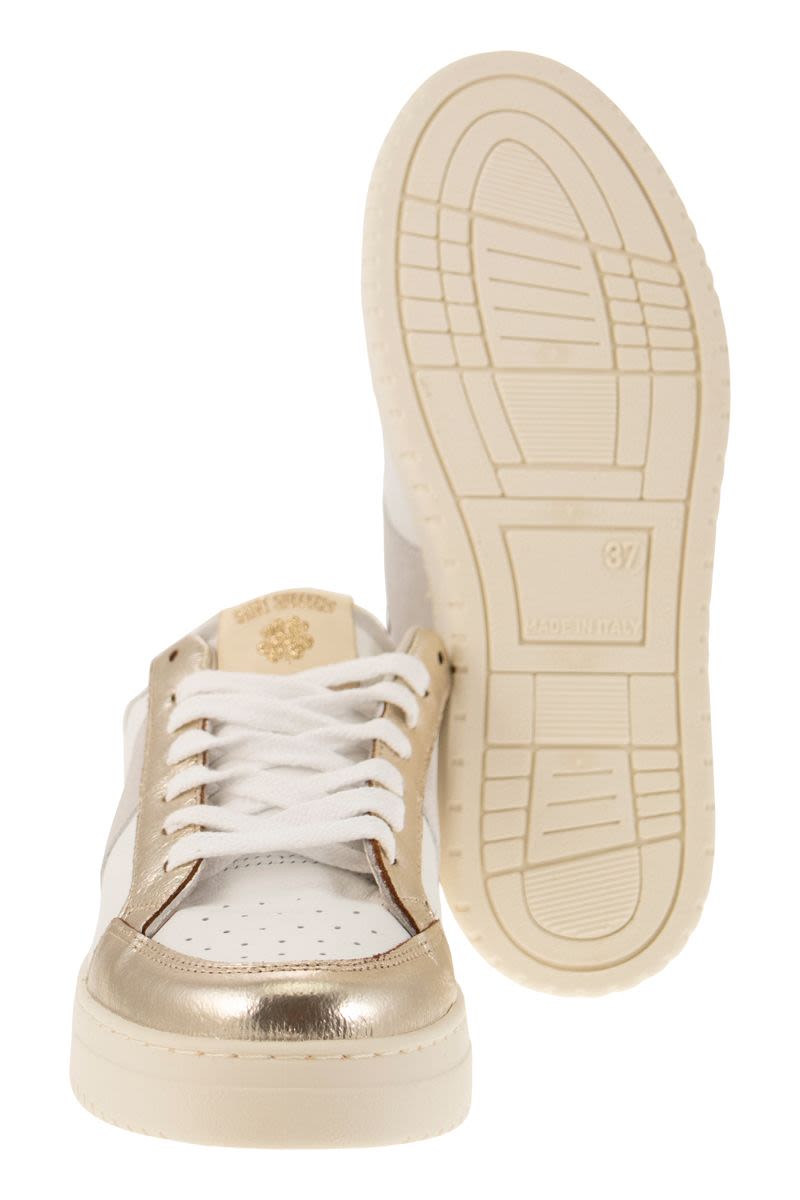 SAIL - Leather and suede trainers - VOGUERINI