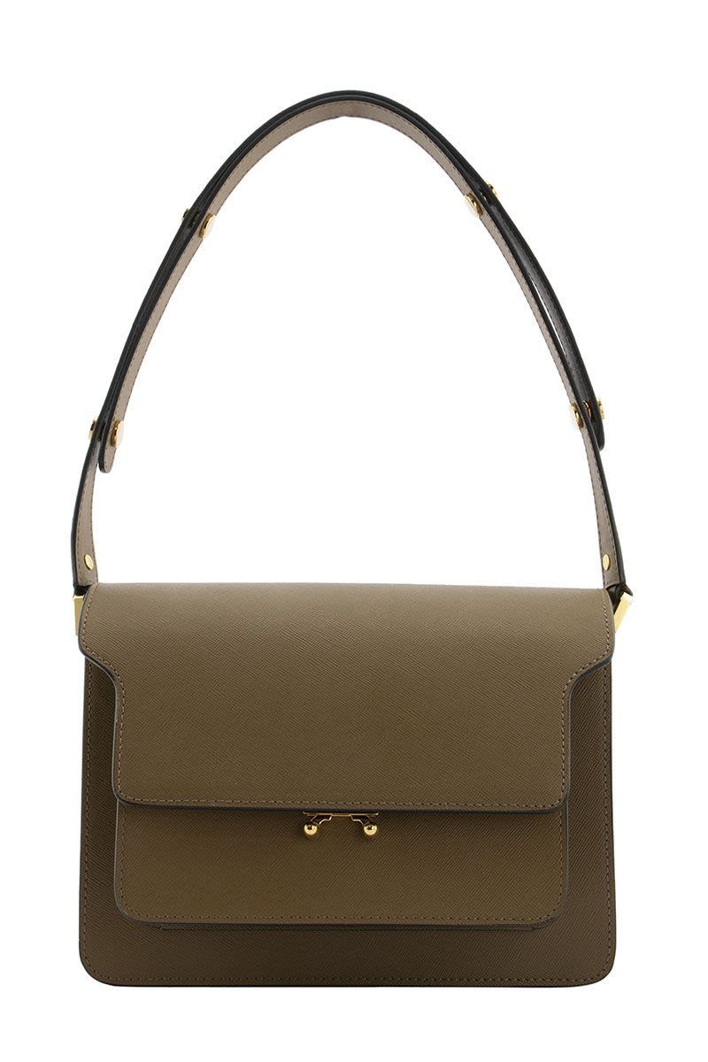 TRUNK Bag In Mono-Coloured Saffiano Calfskin - VOGUERINI