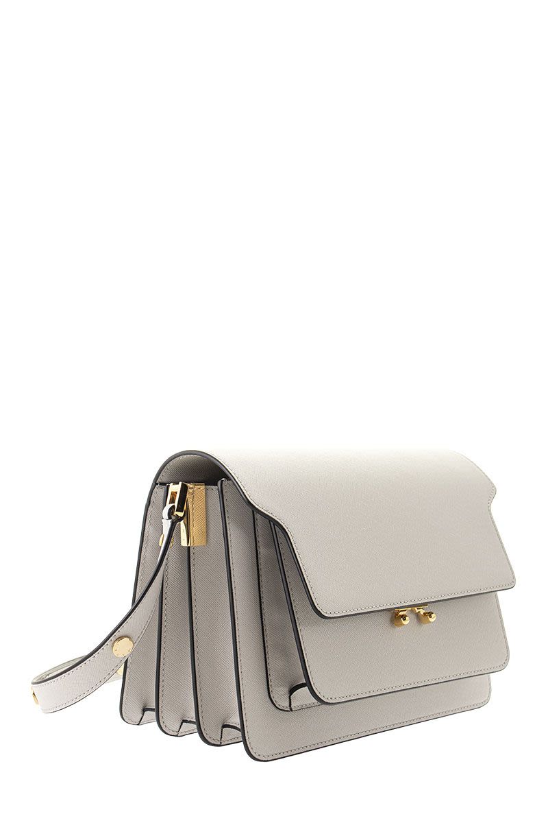 TRUNK BAG In Mono-Coloured Saffiano Calfskin - VOGUERINI