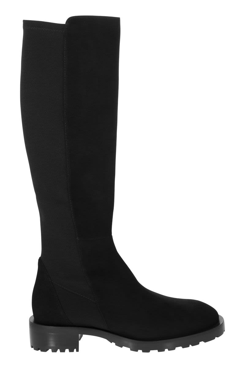 5050 KNEE-HIGH - Suede and elastic boot - VOGUERINI