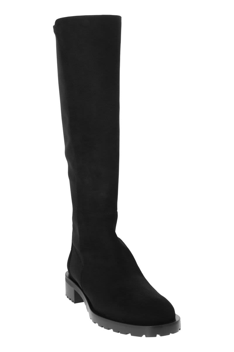 5050 KNEE-HIGH - Suede and elastic boot - VOGUERINI