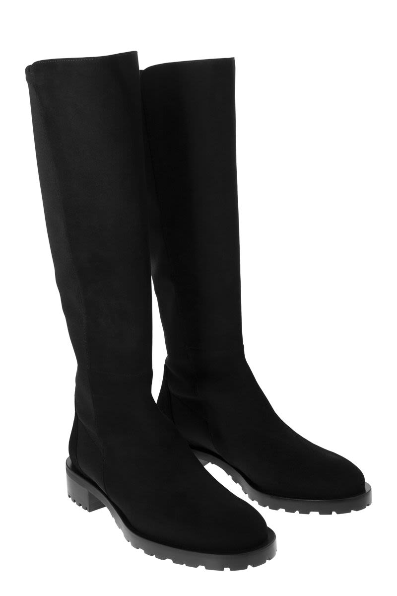 5050 KNEE-HIGH - Suede and elastic boot - VOGUERINI