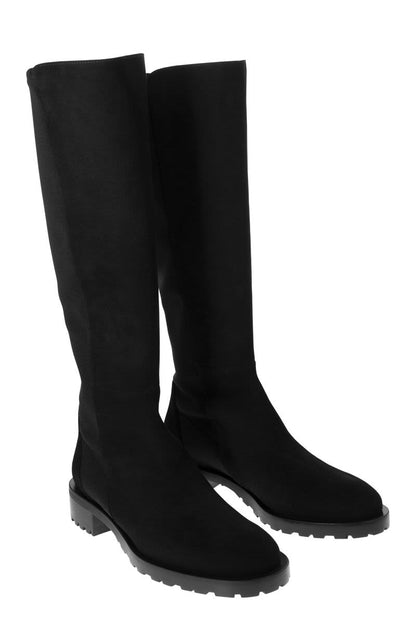 5050 KNEE-HIGH - Suede and elastic boot - VOGUERINI