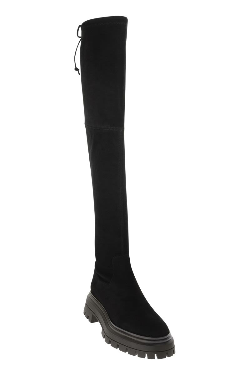 BEDFORLAND - Suede knee-high boot - VOGUERINI