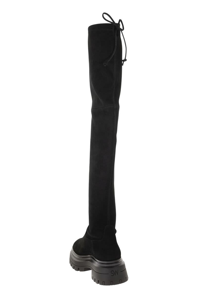 BEDFORLAND - Suede knee-high boot - VOGUERINI