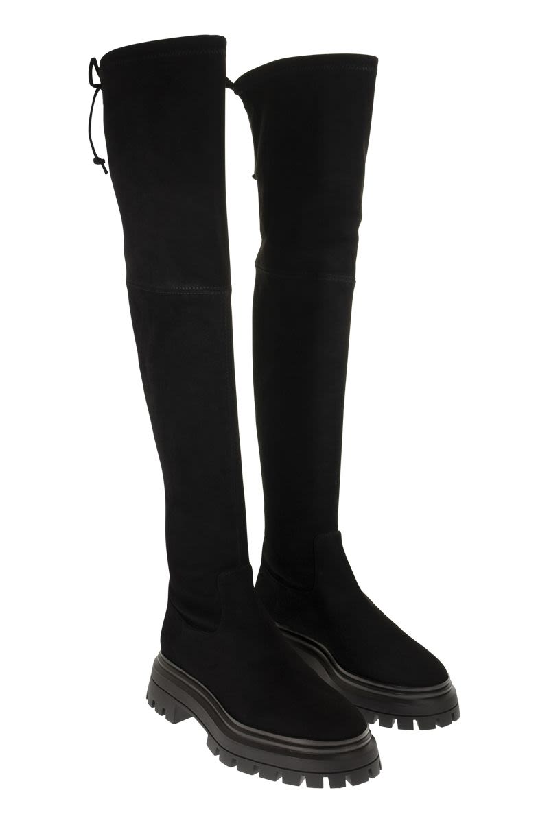 BEDFORLAND - Suede knee-high boot - VOGUERINI