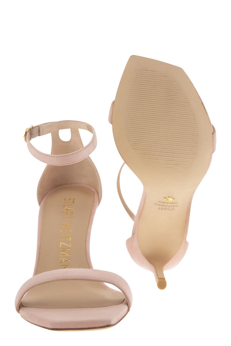 NUNAKEDCURVE 85 - Leather sandal with heel - VOGUERINI