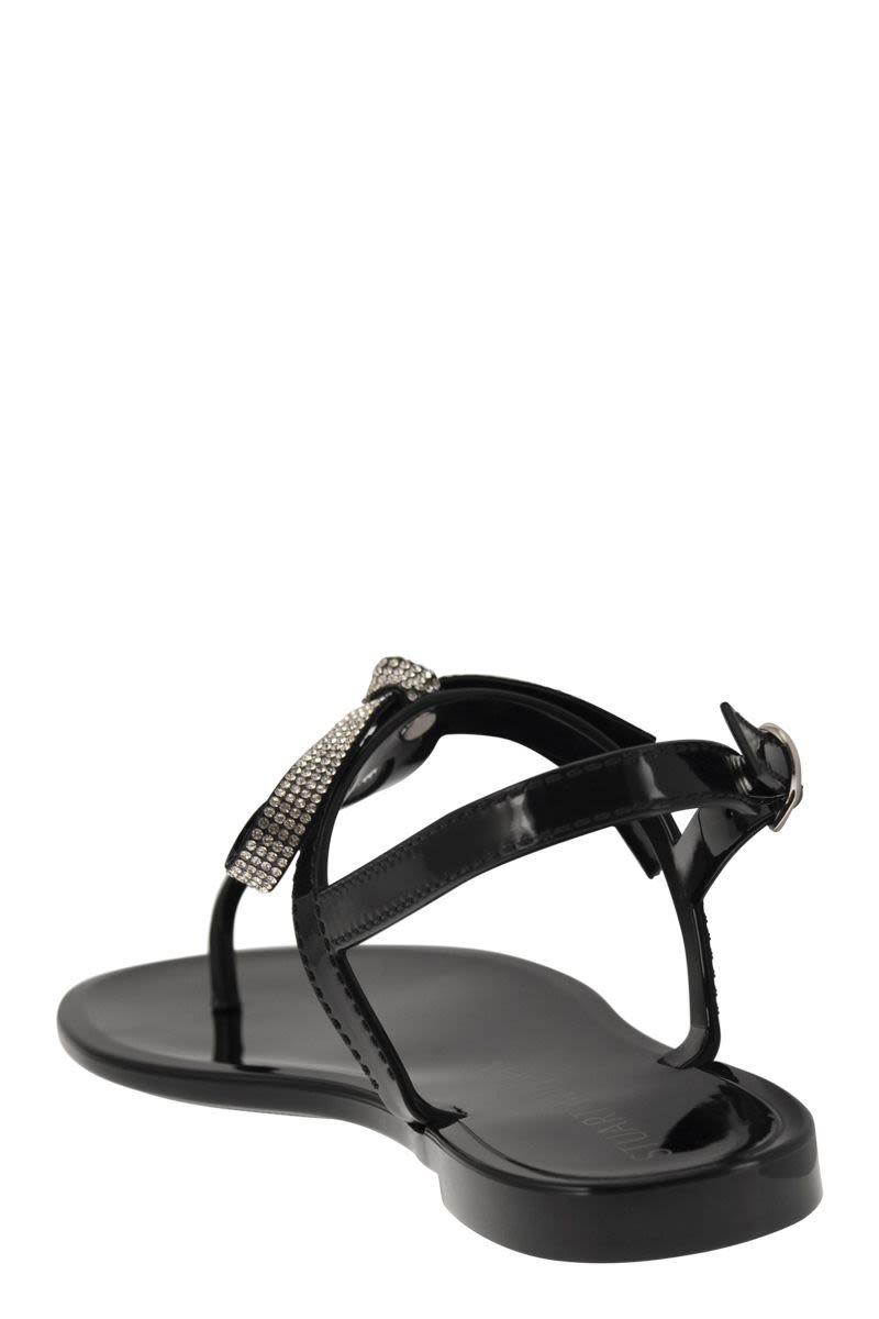 BOW JELLY - Thong sandal with bow and rhinestones - VOGUERINI