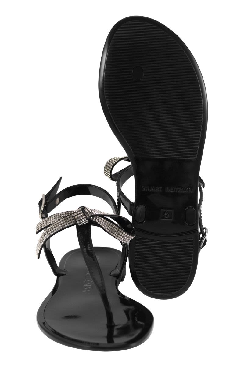 BOW JELLY - Thong sandal with bow and rhinestones - VOGUERINI