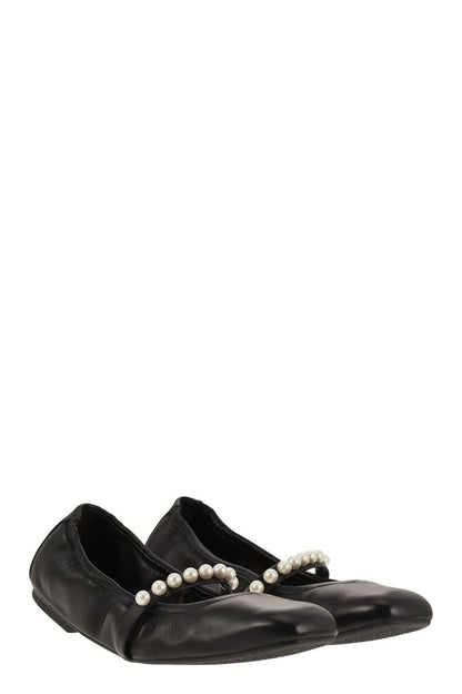 GOLDIE BALLET FLAT BLACK