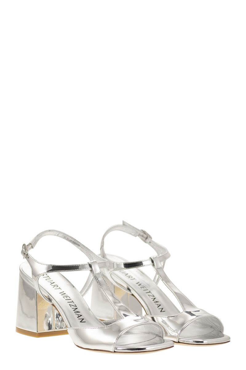 FLAREBLOCK - Mirrored leather T-sandal