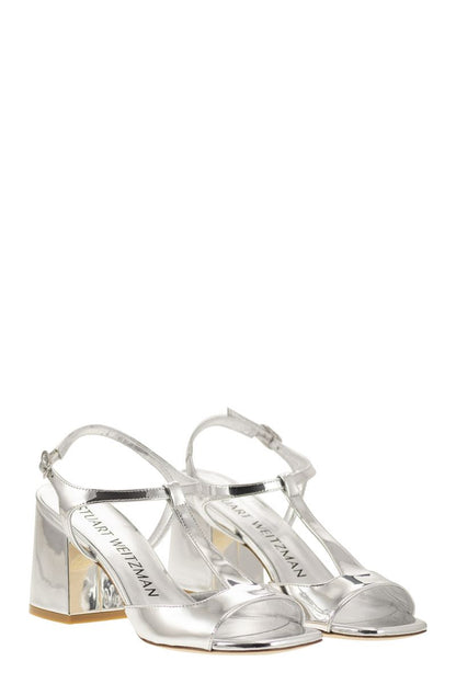 FLAREBLOCK - Mirrored leather T-sandal