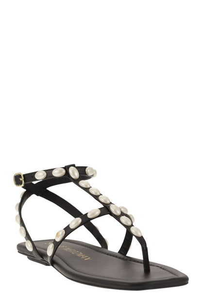 PEARLITA - Thong sandal with pearls