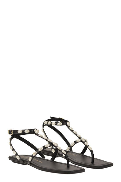 PEARLITA - Thong sandal with pearls