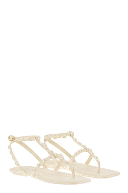 PEARLITA - Thong sandal with pearls