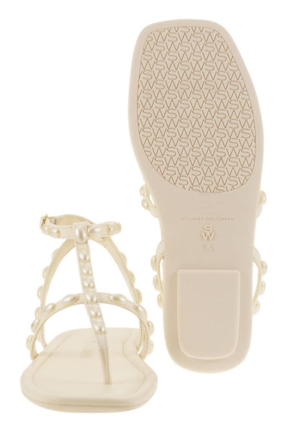 PEARLITA - Thong sandal with pearls