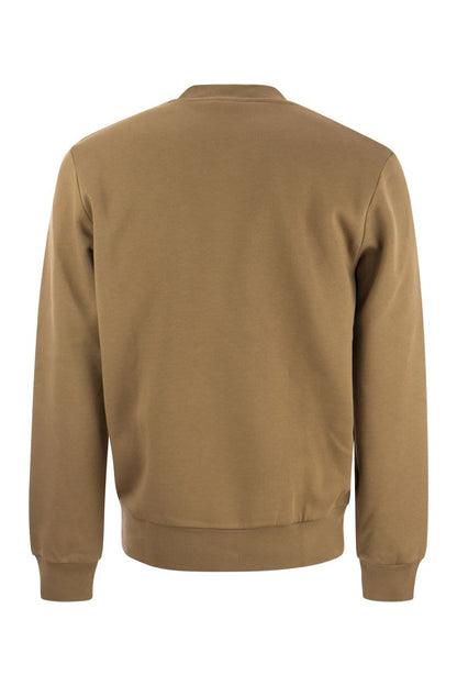 Jogger sweatshirt in brushed organic cotton - VOGUERINI