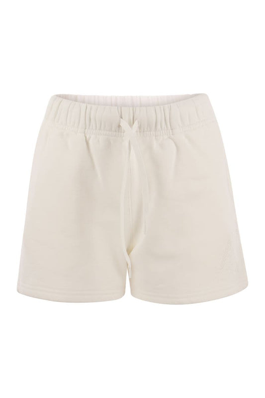 Cotton shorts with embroidered logo - VOGUERINI