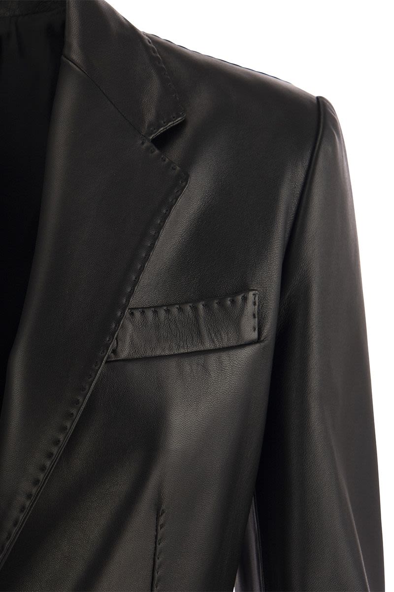 Lambskin blazer jacket - VOGUERINI