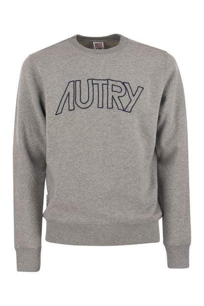 Round-neck sweatshirt with logo - VOGUERINI