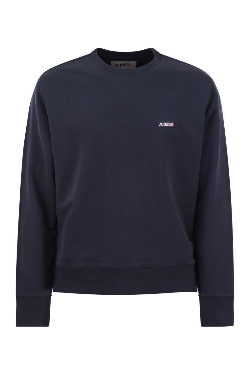 Cotton crew-neck sweatshirt - VOGUERINI