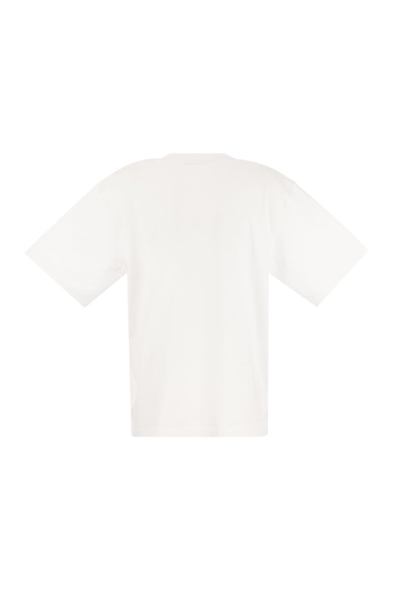 Cotton jersey T-shirt with Marni print - VOGUERINI
