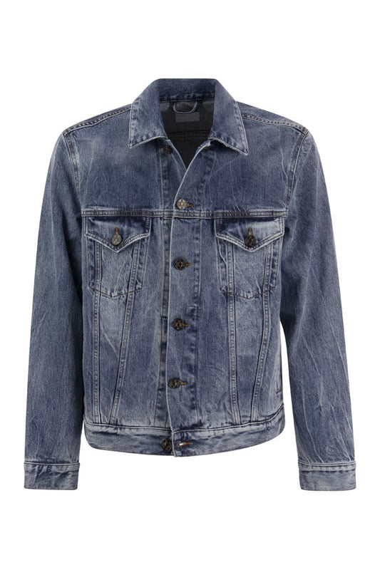 Denim jacket with patch pockets - VOGUERINI