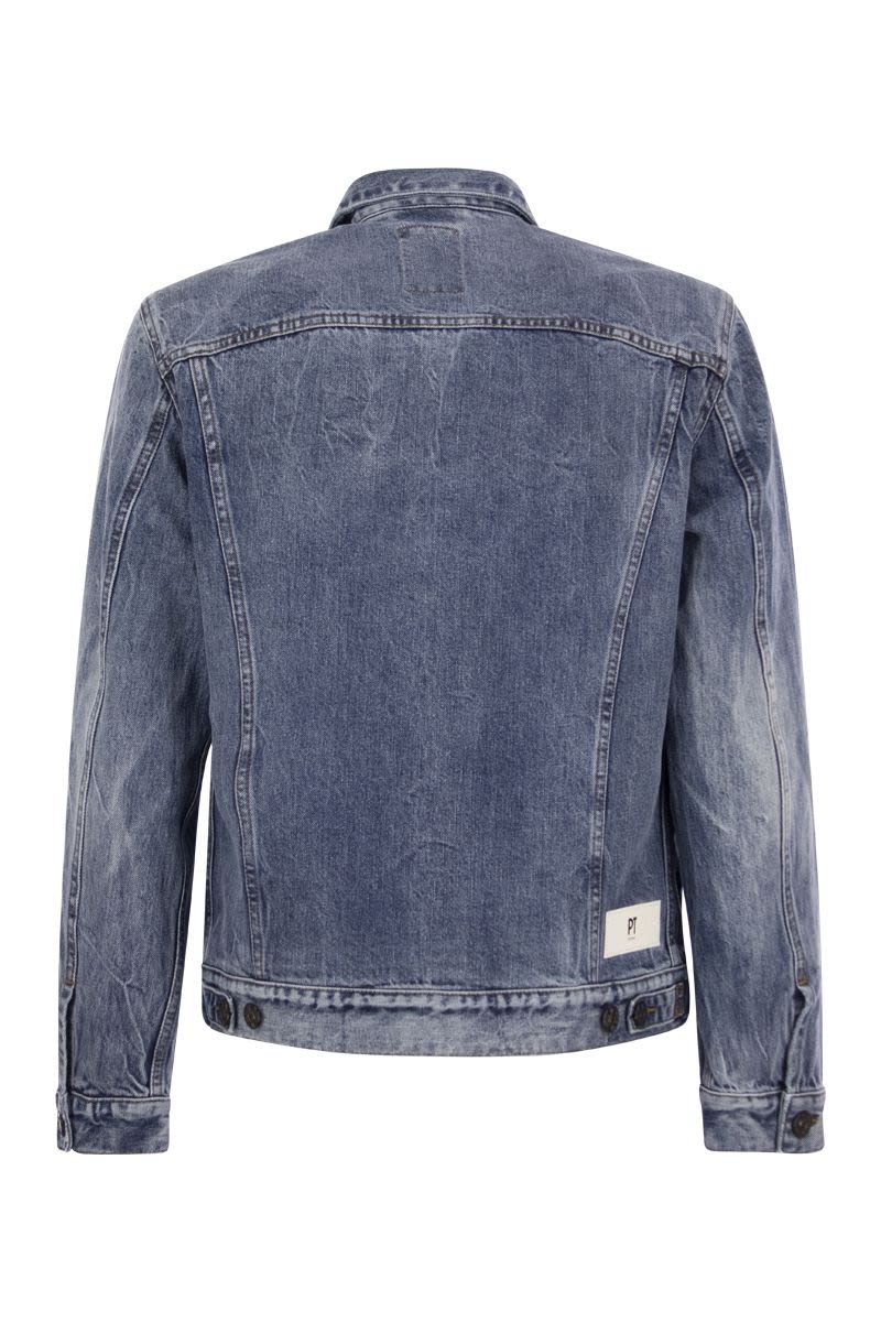 Denim jacket with patch pockets - VOGUERINI