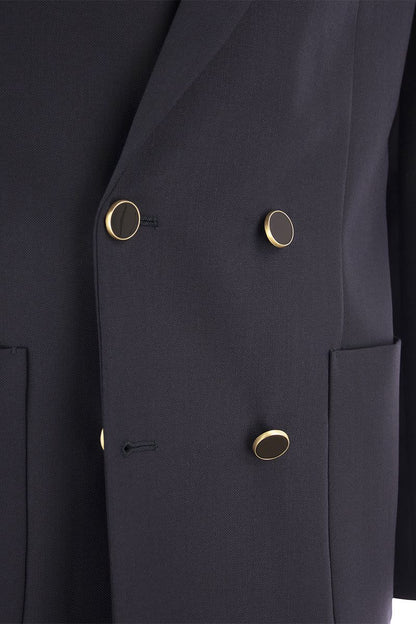 Double-breasted jacket in wool blend - VOGUERINI