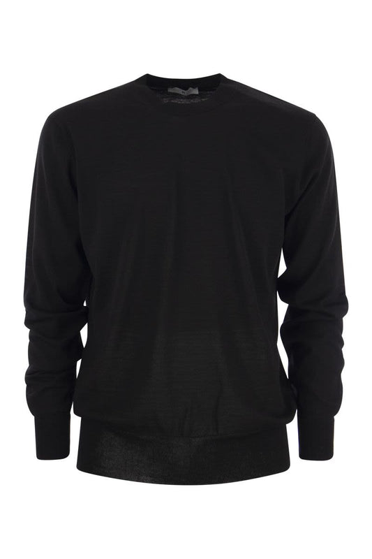 Crew-neck jumper in wool - VOGUERINI