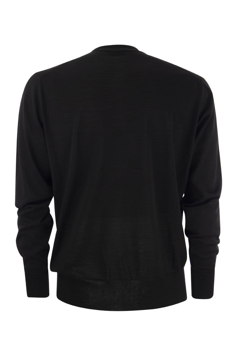 Crew-neck jumper in wool - VOGUERINI