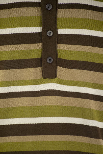 Cotton and viscose polo shirt