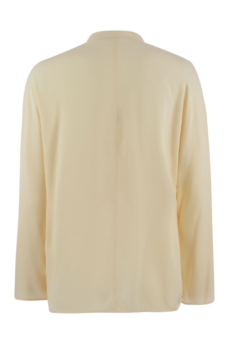 Silk blend blouse with lurex - VOGUERINI