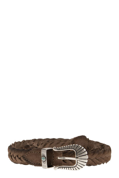 Suede braided belt - VOGUERINI