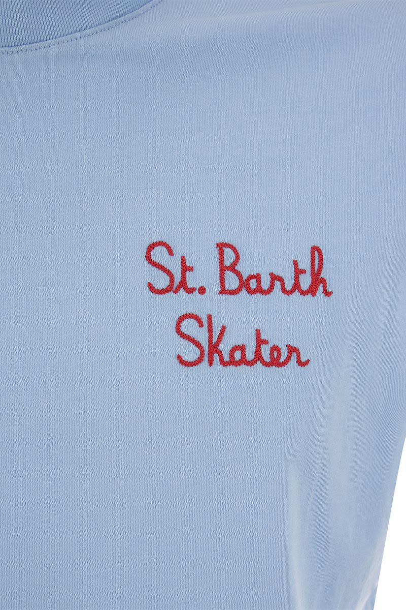 Cotton T-shirt with BARTH SKATER print - VOGUERINI