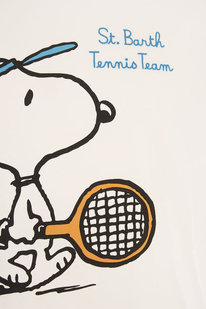 Cotton T-shirt with SNOOPY TENNIS print - VOGUERINI