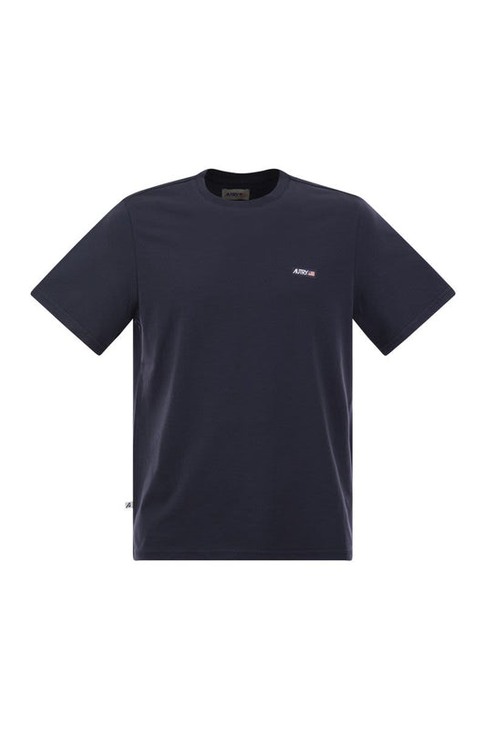 Crew-neck T-shirt with logo - VOGUERINI