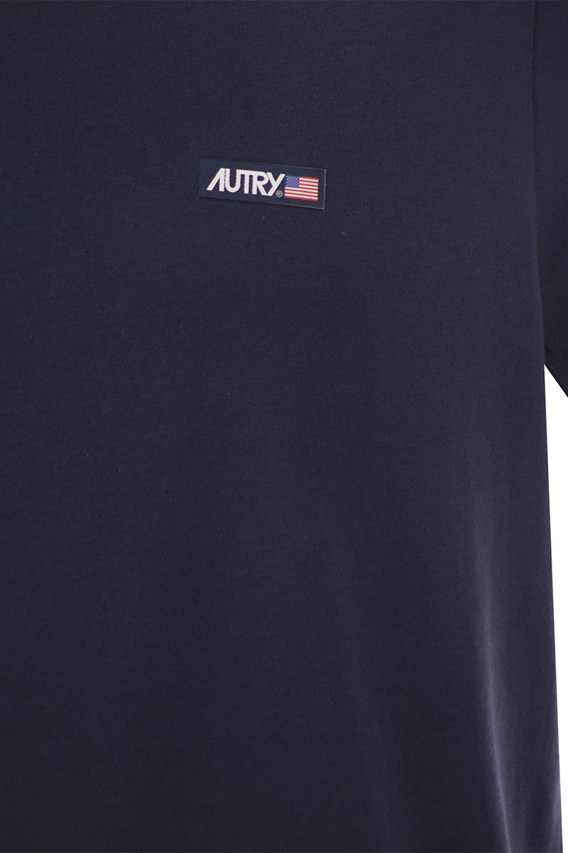 Crew-neck T-shirt with logo - VOGUERINI