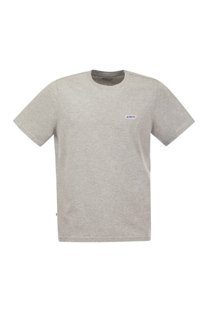 Crew-neck T-shirt with logo - VOGUERINI