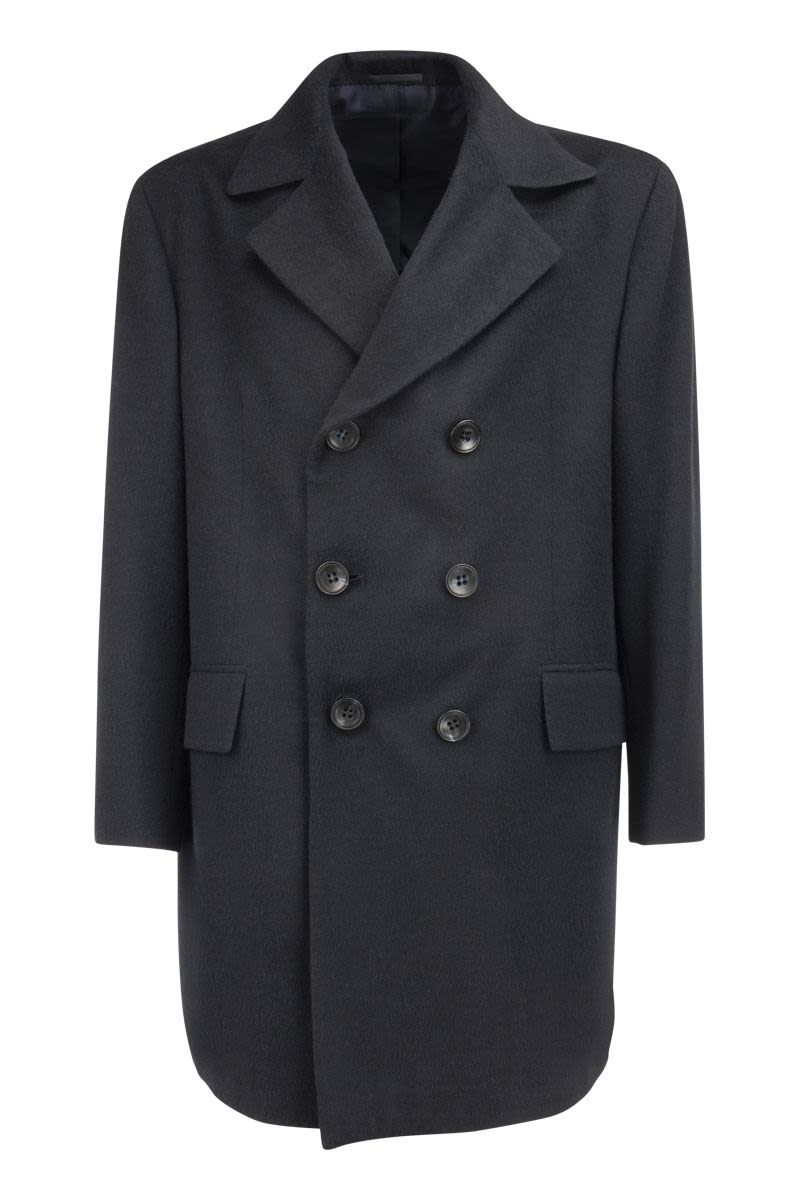 Double-breasted Cashmere Coat - VOGUERINI