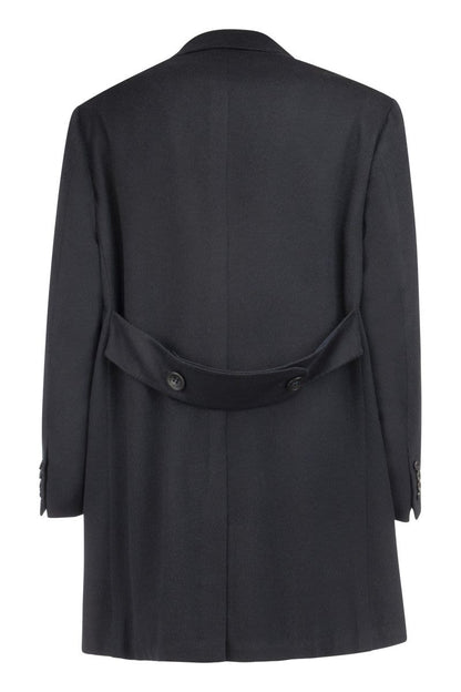 Double-breasted Cashmere Coat - VOGUERINI