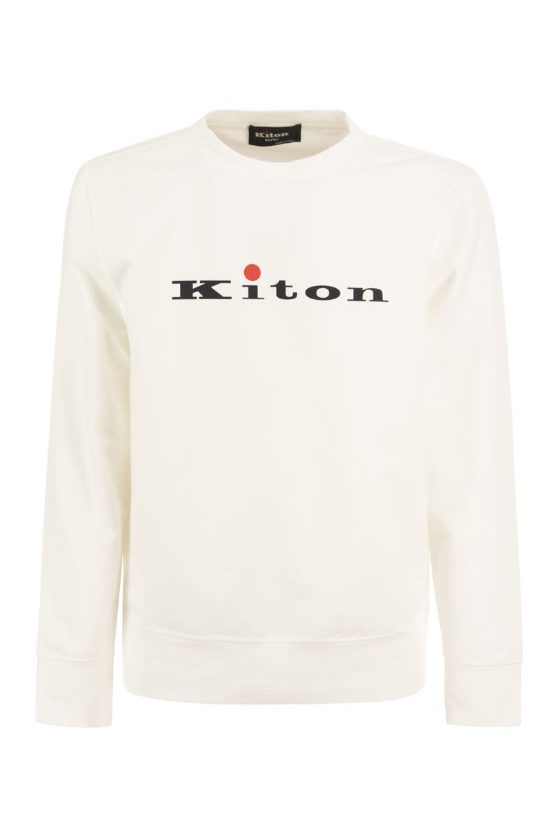 Cotton crewneck sweatshirt with Logo - VOGUERINI