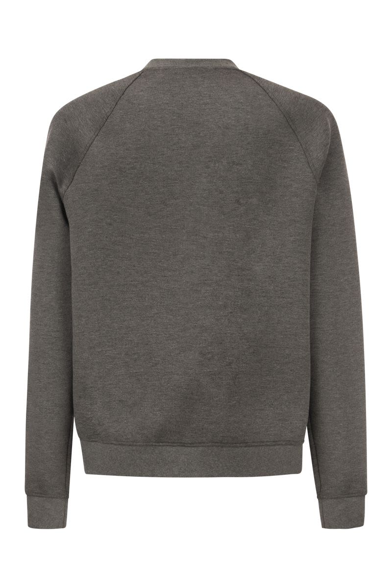 Viscose crew-neck sweatshirt - VOGUERINI