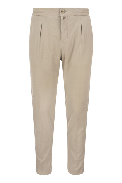 Lyocell trousers with pence - VOGUERINI