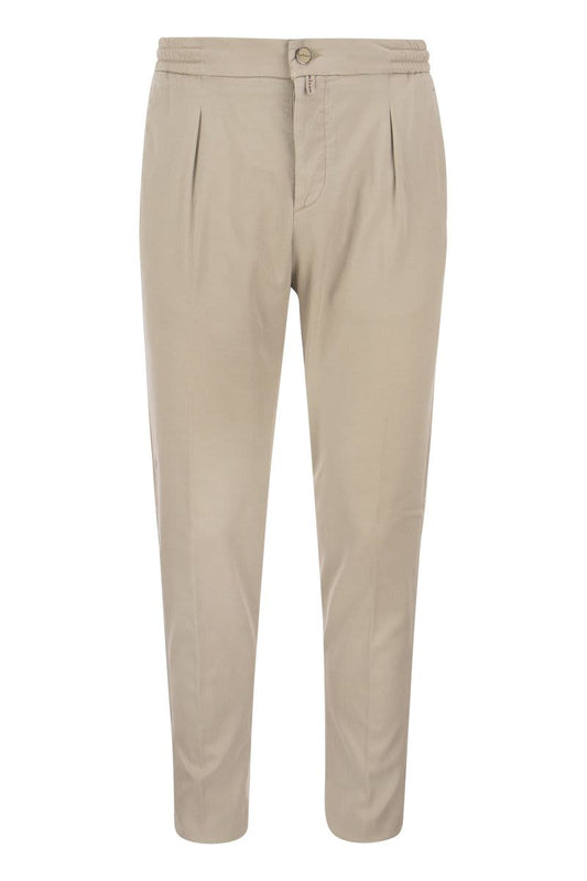 Lyocell trousers with pence - VOGUERINI