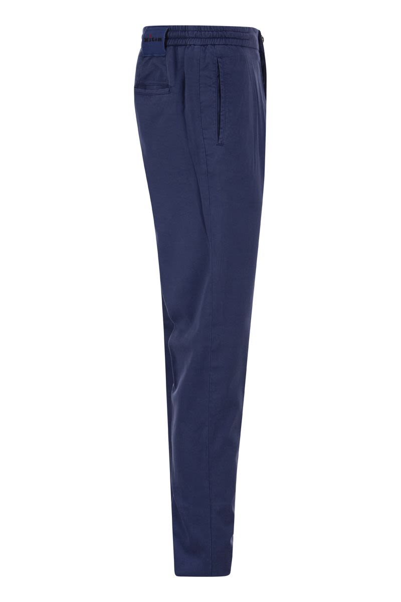 Lyocell trousers with pence - VOGUERINI